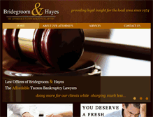 Tablet Screenshot of bridegroomandhayes.com